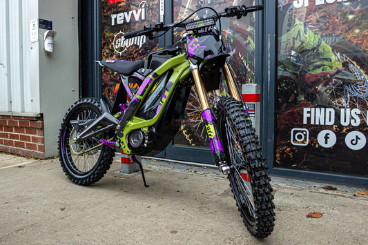 SUR RON OEM GRAPHICS KIT - PURPLE/GREEN SPLATTER HOLOGRAPHIC