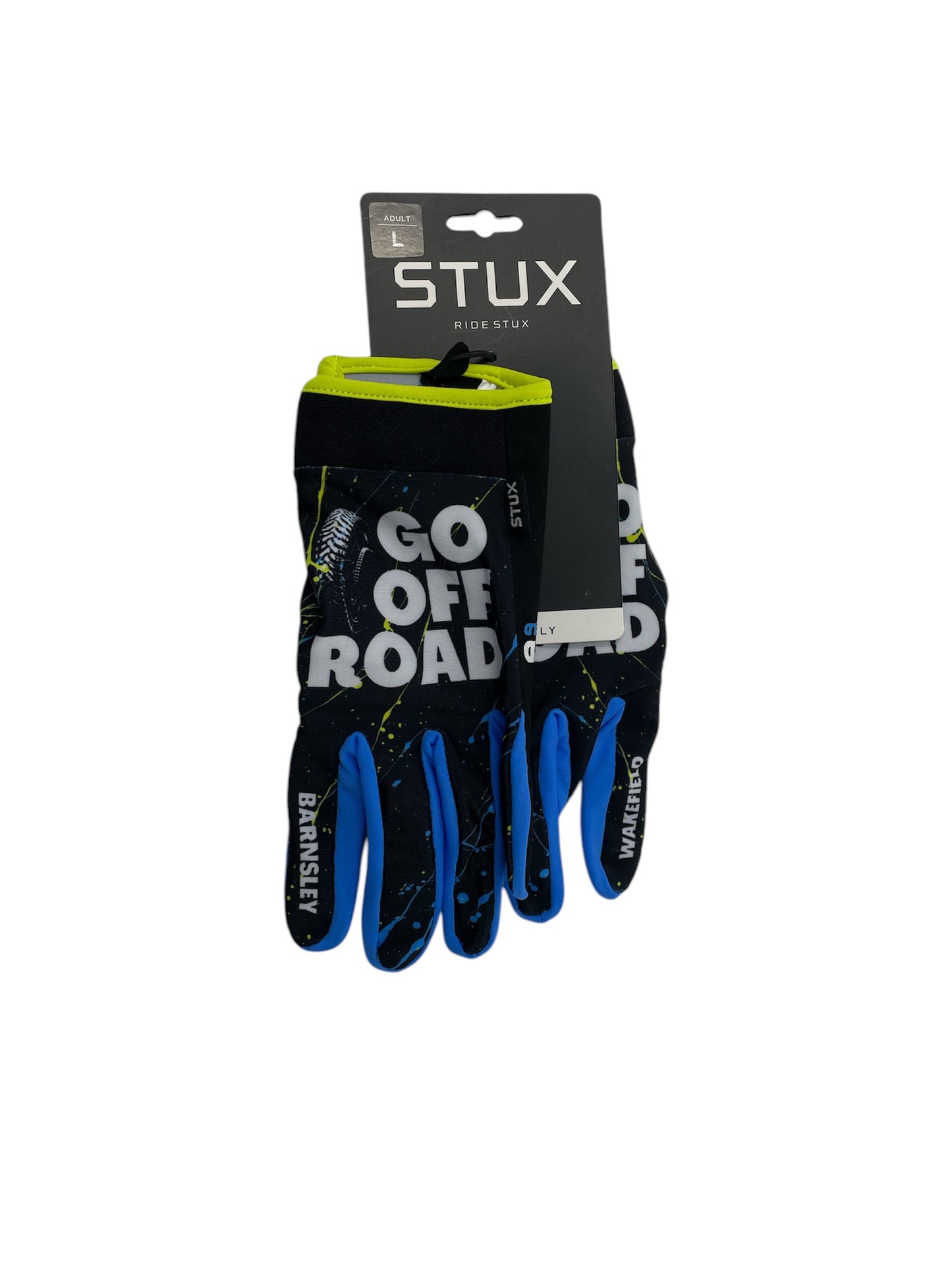 Adult STUX Go Off Road Gloves (BLUE/YELLOW)