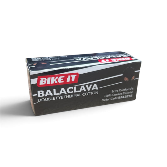 Bike It Black Double Eye Thermal Balaclava