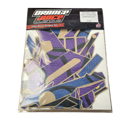 TALARIA STING COVERAGE GRAPHICS KIT  - NIKE TN PURPLE/BLUE