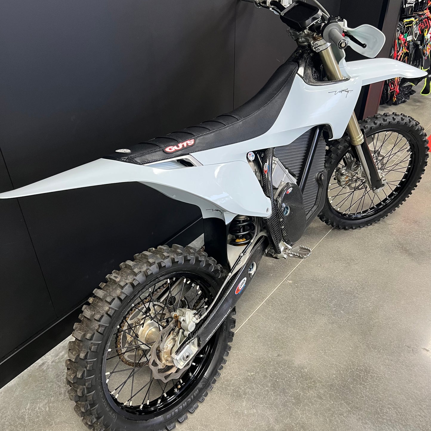 USED STARK VARG MX 1.0 WHITE WITH UPGRADES