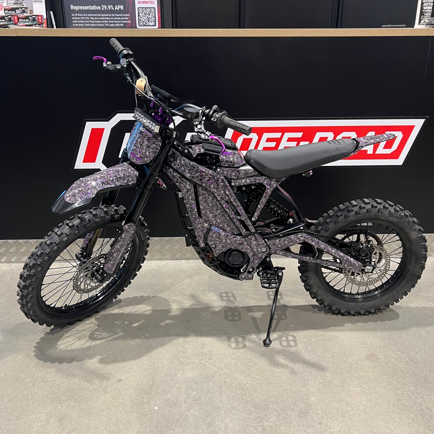 USED E-RIDE PRO SR WITH PURPLE UPGRADES