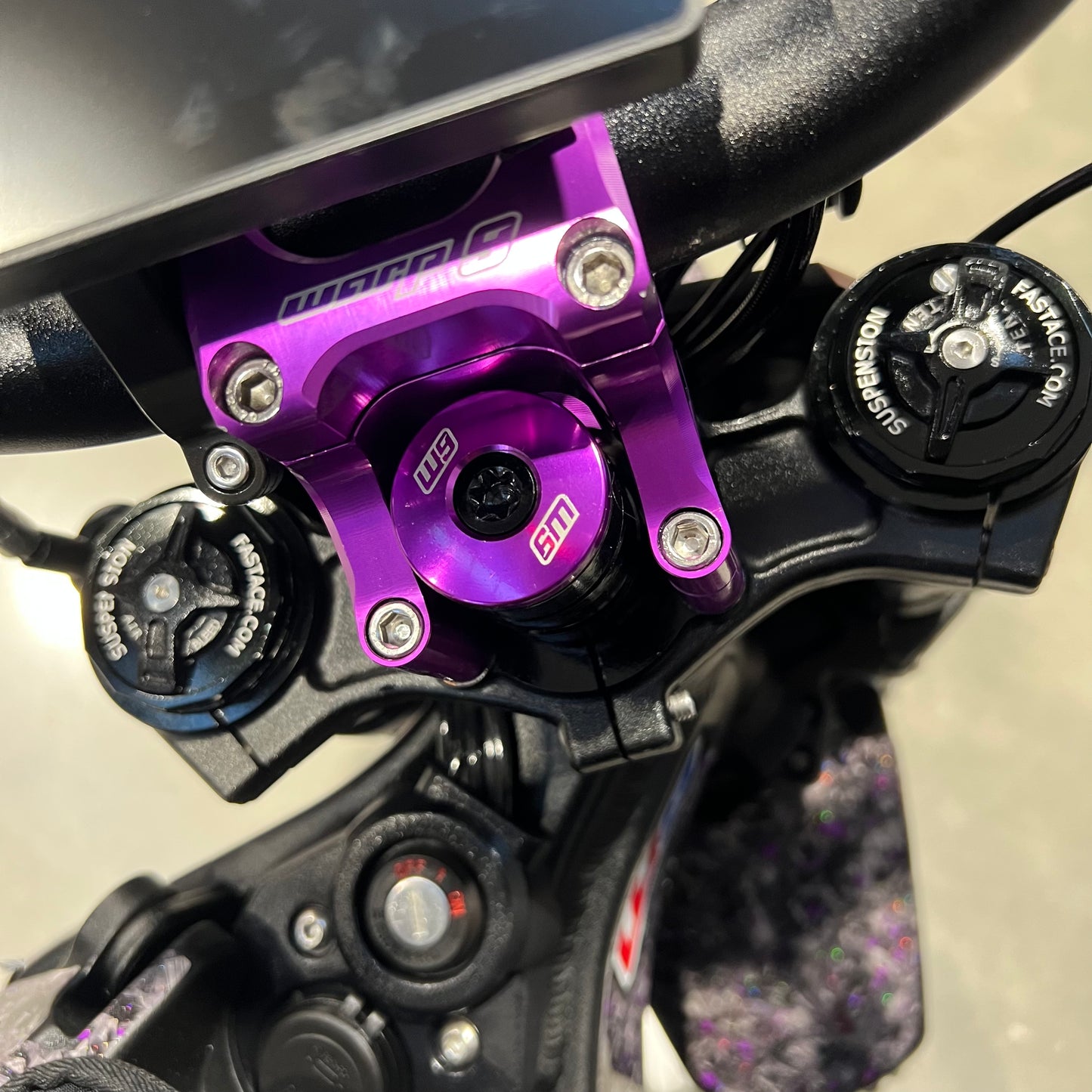 USED E-RIDE PRO SR WITH PURPLE UPGRADES