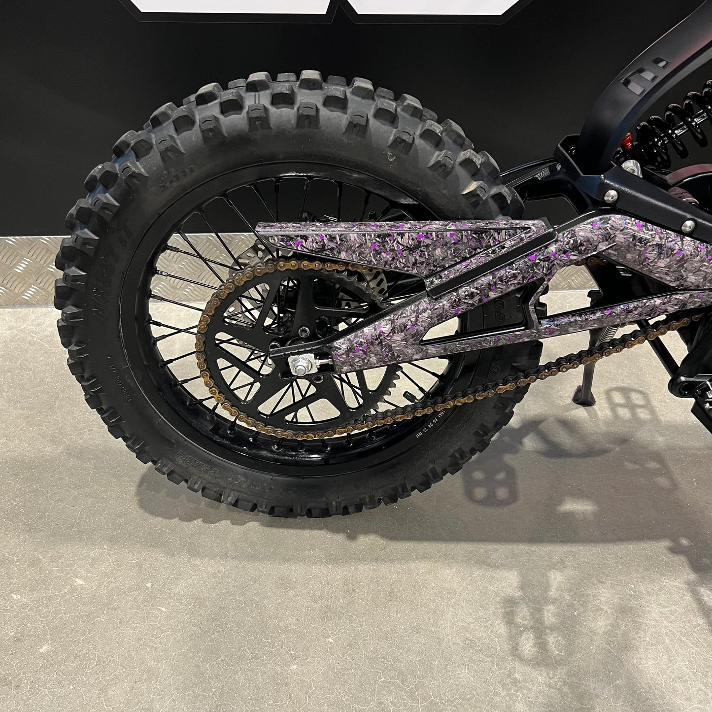 USED E-RIDE PRO SR WITH PURPLE UPGRADES