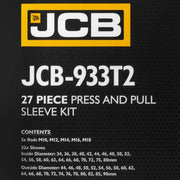JCB 27 Piece Silent Block, Bush, and Bearing Puller Kit, Universal Fit | JCB-933T2