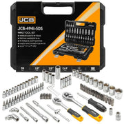 JCB 94 Piece 1/4'' and 3/8'' Socket and Bit Set, Chrome Vanadium Steel | JCB-4941-5DS