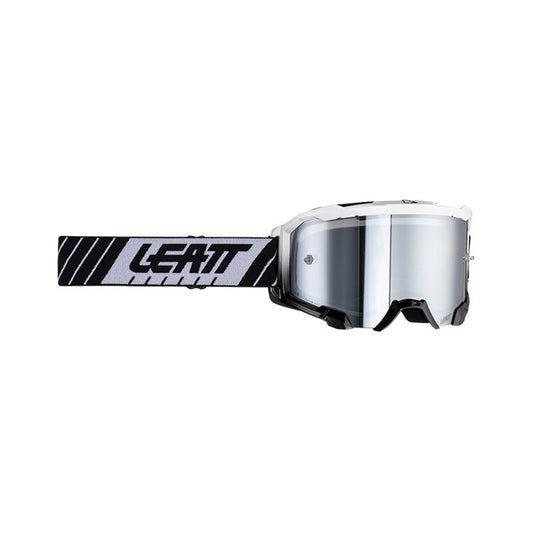 LEATT GOGGLE VELOCITY 4.5 IRIZ WHITE - SILVER LENS