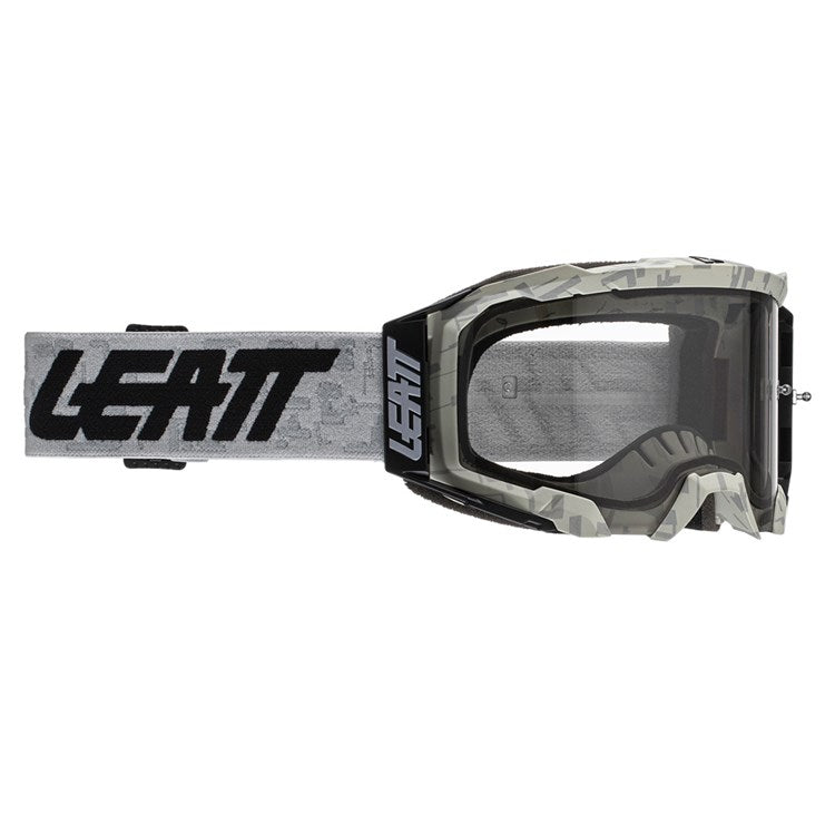 LEATT GOGGLE VELOCITY 5.5 STEEL - LIGHT GREY LENS