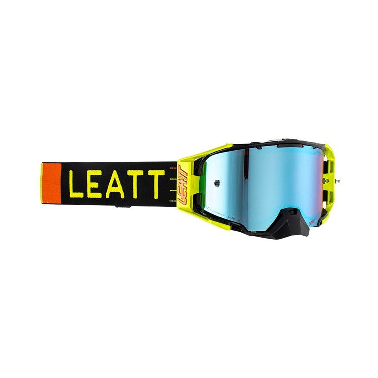 LEATT GOGGLE VELOCITY 6.5 IRIZ CITRUS - BLUE LENS