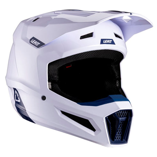 LEATT HELMET MOTO 2.5 V26 WHITE - Go Off Road Barnsley