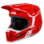 LEATT HELMET MOTO 3.5 V26 RED INCLUDES 3.5 GOGGLE