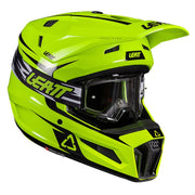 LEATT HELMET MOTO 3.5 V26 NEON YELLOW INCLUDES 3.5 GOGGLE