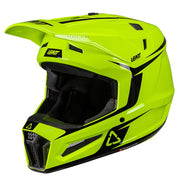 LEATT HELMET MOTO 3.5 V26 NEON YELLOW INCLUDES 3.5 GOGGLE