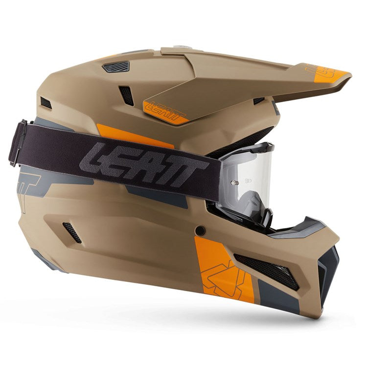 LEATT HELMET MOTO 3.5 V27 KHAKI BROWN