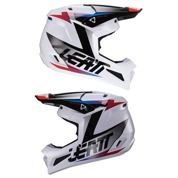 LEATT HELMET MOTO 2.5 V24 BLACK/WHITE