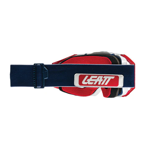 LEATT 6.5 VELOCITY CHILLI BLUE GREY LENS TEAR OFF GOGGLE