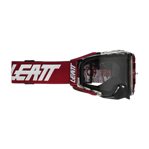 LEATT 6.5 VELOCITY NEWS LIGHT GREY LENS TEAR OFF GOGGLE