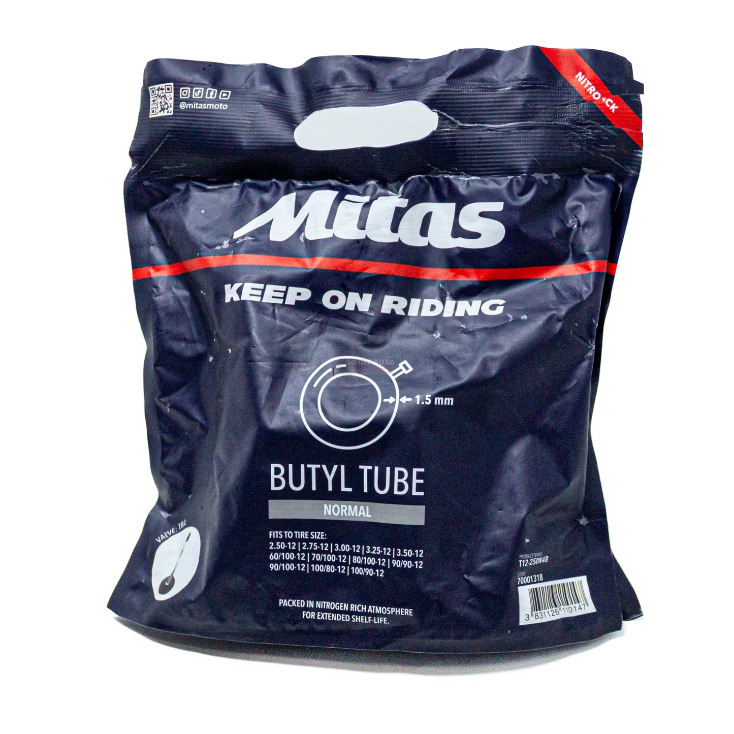 Mitas Normal Inner Tube 12"