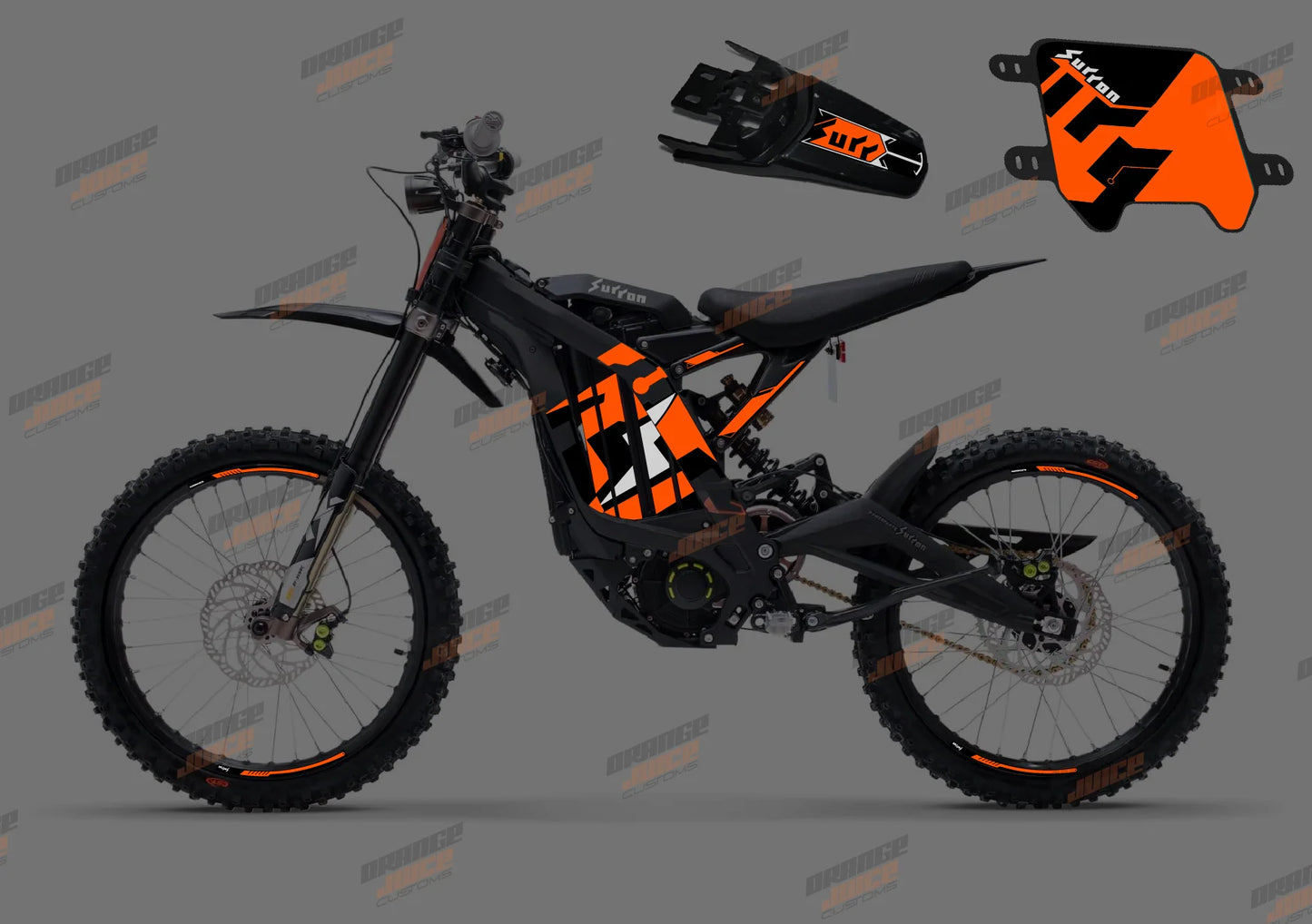 SUR RON LIGHT BEE OEM GRAPHICS KIT - ORANGE HOLOGRAPHIC