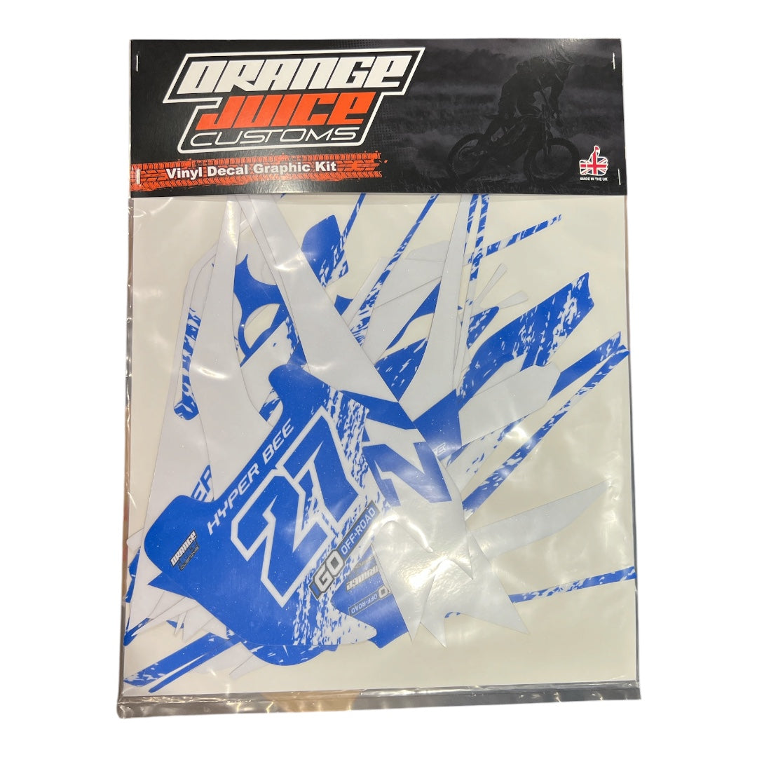 SUR RON HYPER BEE BLUE SKID GRAPHICS KIT