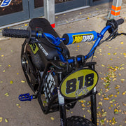 PRO TAPER ALLOY RISER HANDLEBARS - BLUE