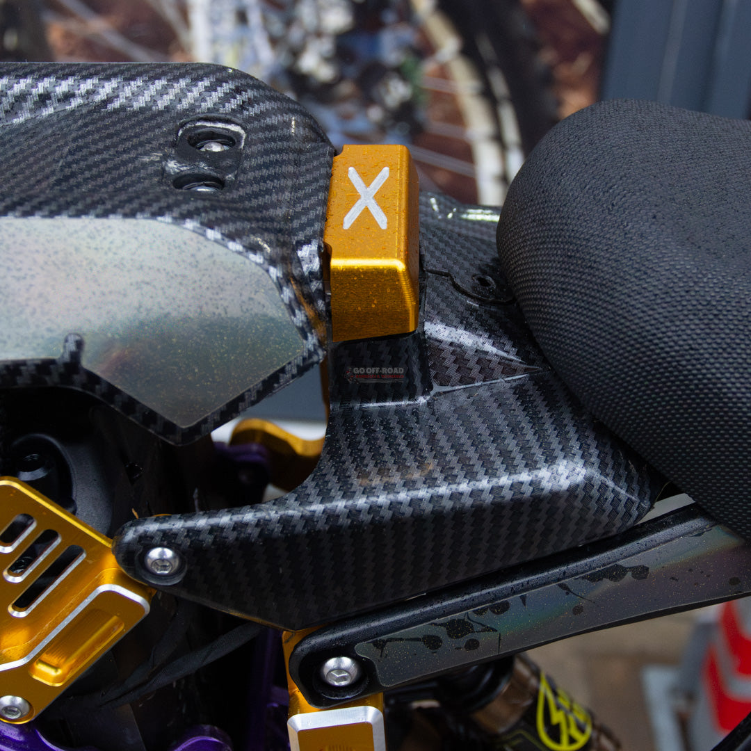 Sur Ron Light Bee Battery Surround Key Cover - Carbon - Go Off Road Barnsley