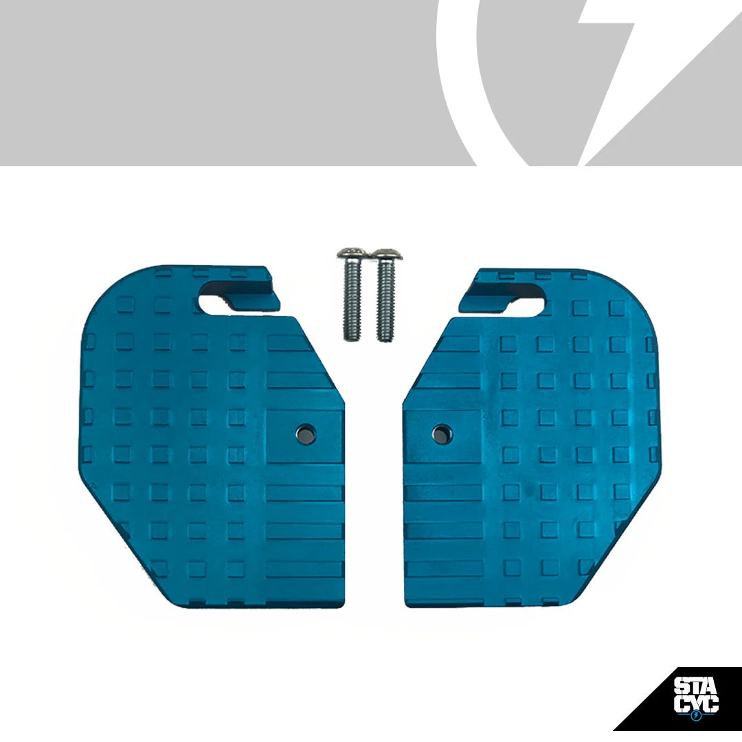 STACYC EXTENDED FOOTREST - CYAN 12/16EDRIVE