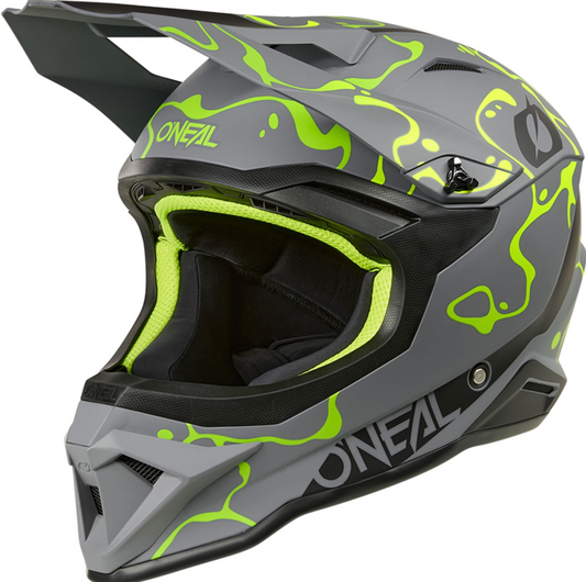 O'NEAL 1SRS Helmet SPLASH Gray/Neon Yellow