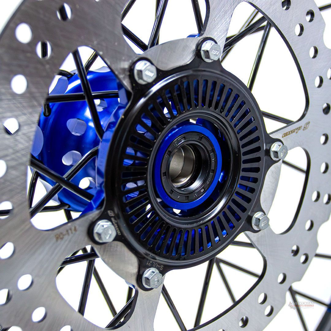 Warp 9 Ultra Bee Front Wheel Blue 21"