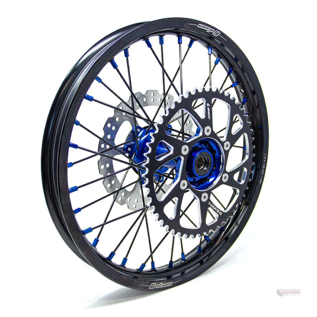 Warp 9 Ultra Bee Rear Wheel Blue 18"