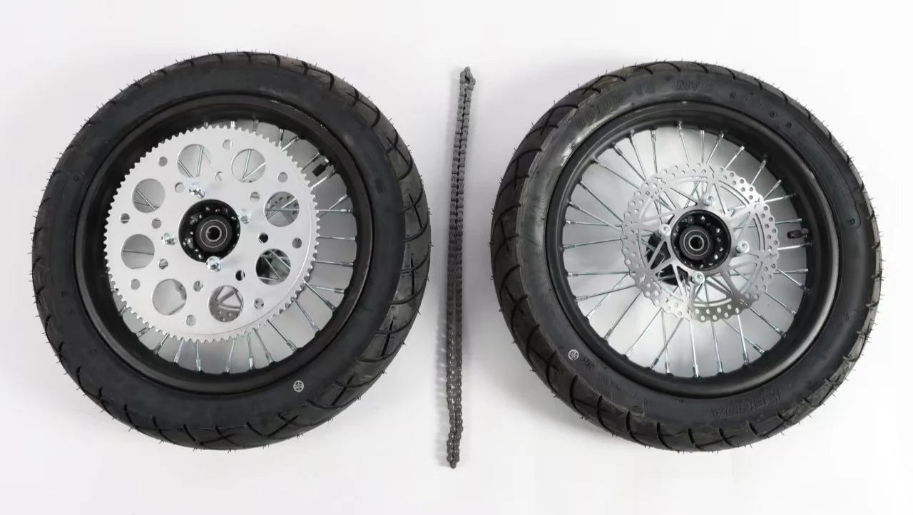 Electro & Co. ETM RTR 14" Supermoto Street Wheel Set with Tyres