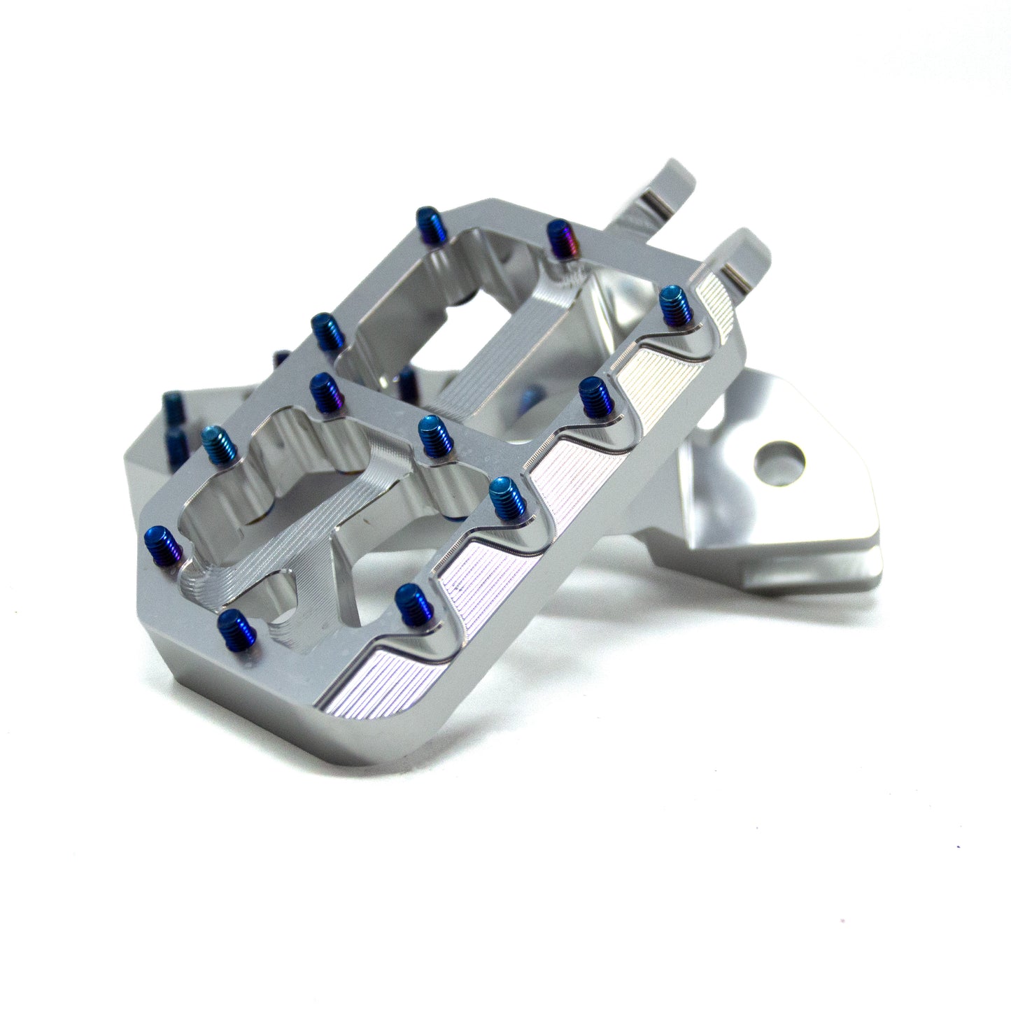 Aftermarket Wide Silver Foot Pegs For SUR RON Light Bee