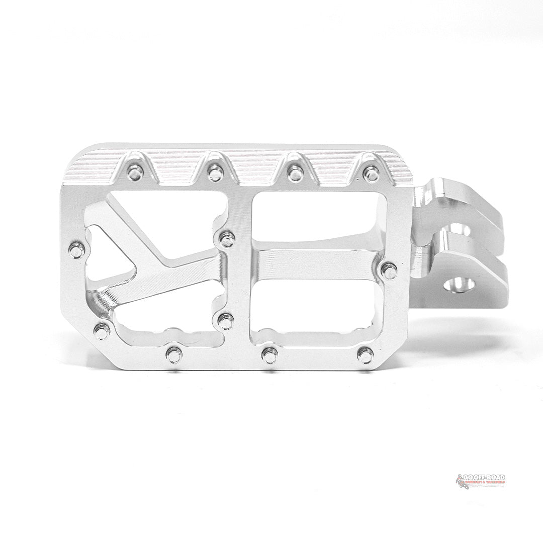 Aftermarket Wide Silver Foot Pegs For SUR RON Light Bee