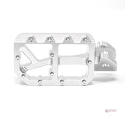 Aftermarket Wide Silver Foot Pegs For SUR RON Light Bee