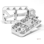 Aftermarket Wide Silver Foot Pegs For SUR RON Light Bee