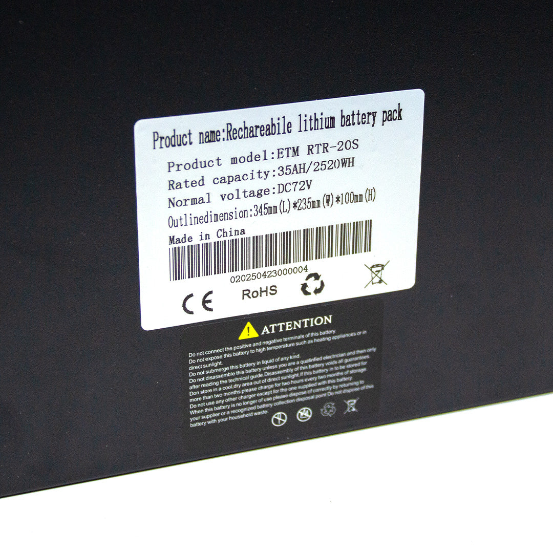 Electro & Co. ETM RTR 35ah UPGRADED BATTERY