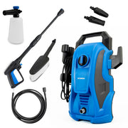 Hyundai 135Bar / 1740psi Electric Pressure Washer, 7.1L/min, 1600W Powerful Motor with Hose & Attachments | HYW1600E