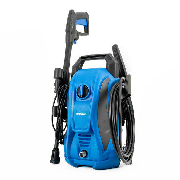 Hyundai 135Bar / 1740psi Electric Pressure Washer, 7.1L/min, 1600W Powerful Motor with Hose & Attachments | HYW1600E