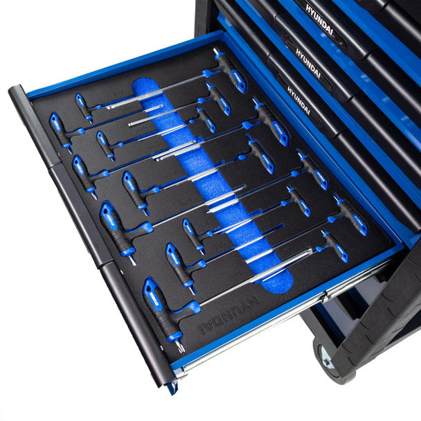 Hyundai Tool Chest 175 Piece 7 Drawer Castor Mounted Roller Cabinet | HYTC9006