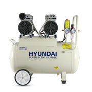 Hyundai 1500W 50L Oil Free Low Noise Portable Electric Air Compressor 11CFM 118psi | HY27550