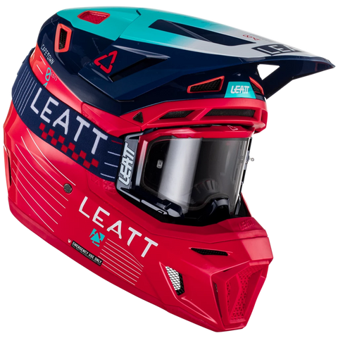 LEATT 8.5 V23 RED HELMET & GOGGLES