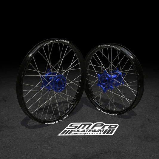 SM PRO SUR RON WHEEL SET 19/19" STANDARD BLUE/BLUE/STEEL COMBO