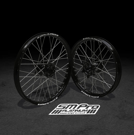 SM PRO SUR RON WHEEL SET 19/19" STANDARD BLACK/STEEL/STEEL COMBO