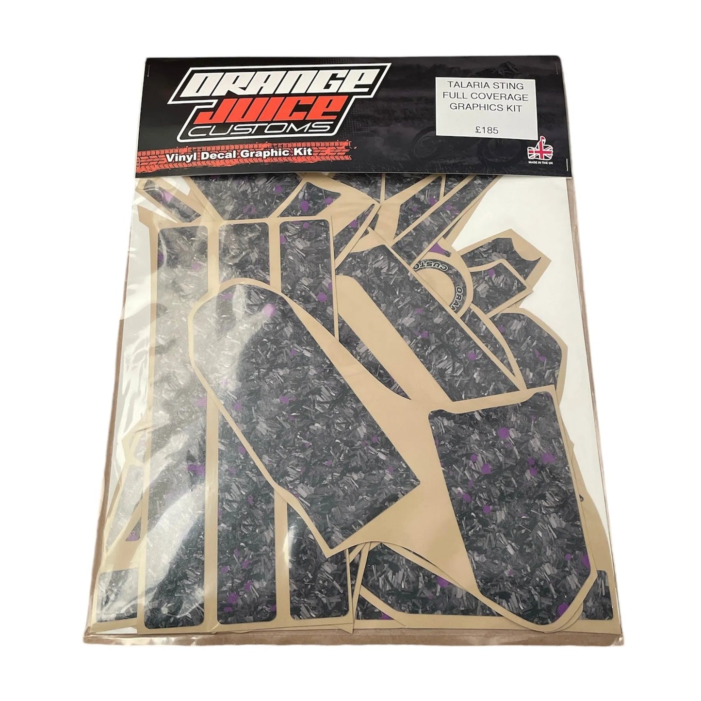TALARIA STING FULL COVERAGE GRAPHICS KIT - FORGED CARBON