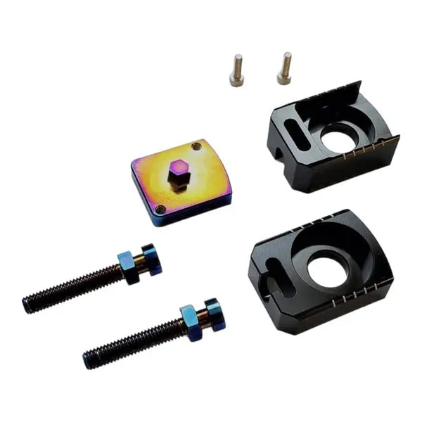 WARP 9 RACING Sur Ron Light Bee Lockdown Axle Blocks/Chain Tensioner - Go Off Road Barnsley