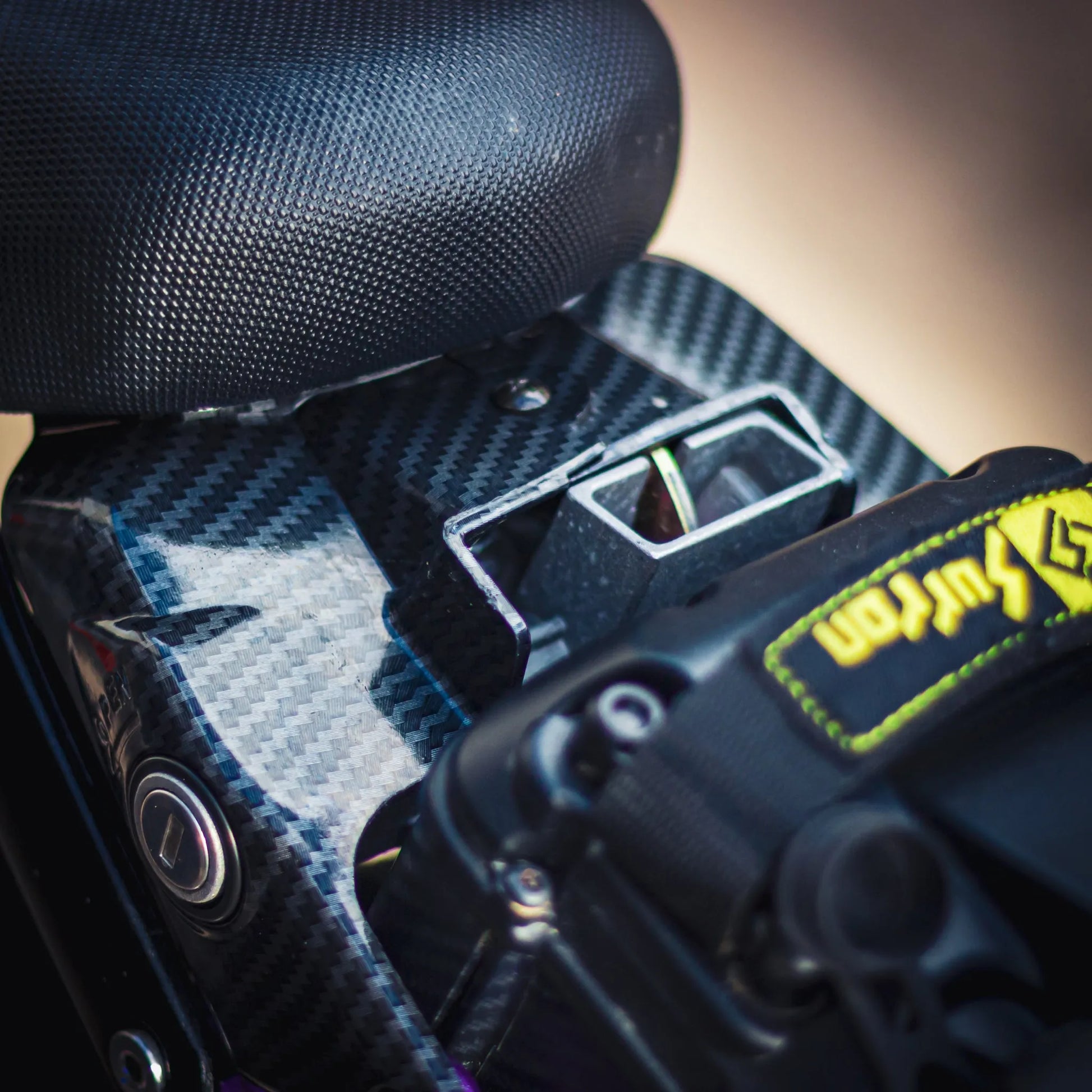 Sur Ron Light Bee Battery Surround Key Cover - Carbon - Go Off Road Barnsley