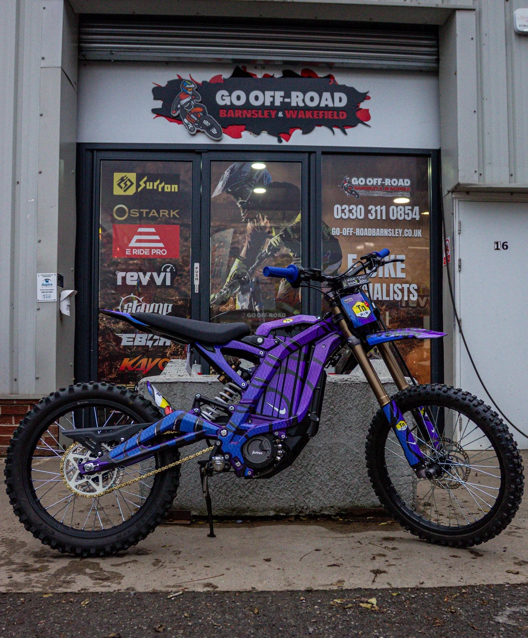 SUR RON FULL COVERAGE GRAPHICS KIT  - NIKE TN PURPLE/BLUE - Go Off Road Barnsley