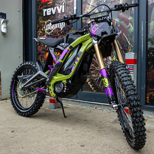 SUR RON OEM GRAPHICS KIT - PURPLE/GREEN SPLATTER HOLOGRAPHIC - Go Off Road Barnsley