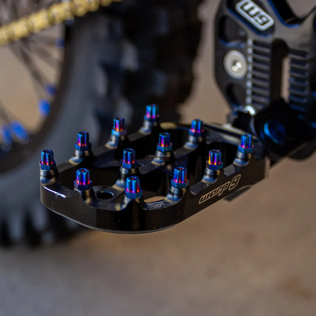 Warp 9 Titanium Elite Foot Peg Screws - Go Off Road Barnsley