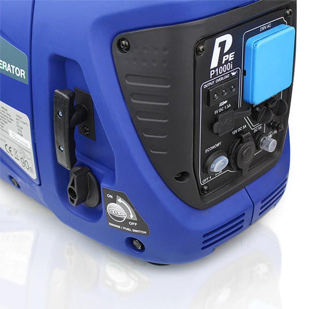 P1 1000W / 1kW Petrol Inverter Suitcase Generator, Lightweight & Quiet Running with DC & USB Outputs | P1000i